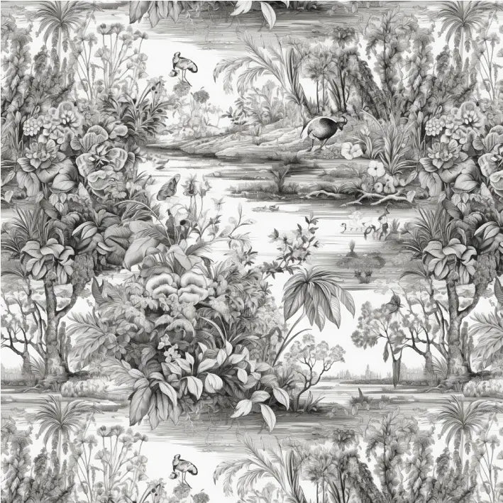 Toile de Jouy gris