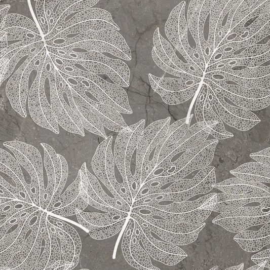 Monstera en piedra 1