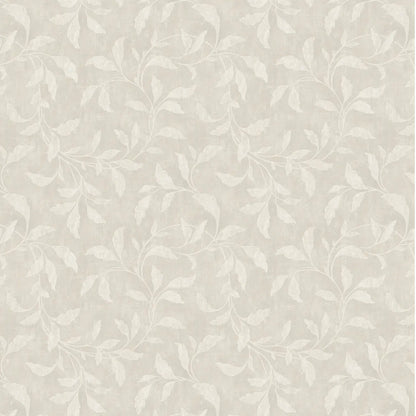 Hojas bordadas beige