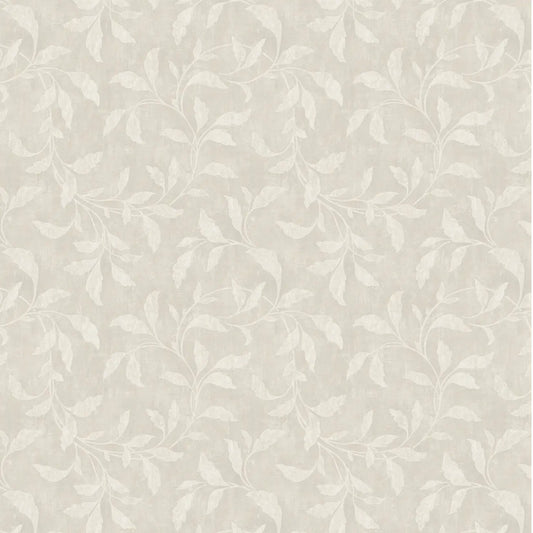 Hojas bordadas beige